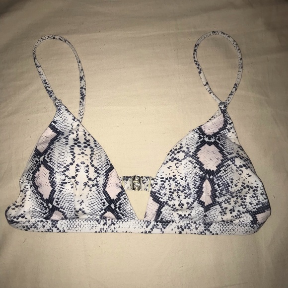 ruuhee Other - Snake Skin Print Bikini Top